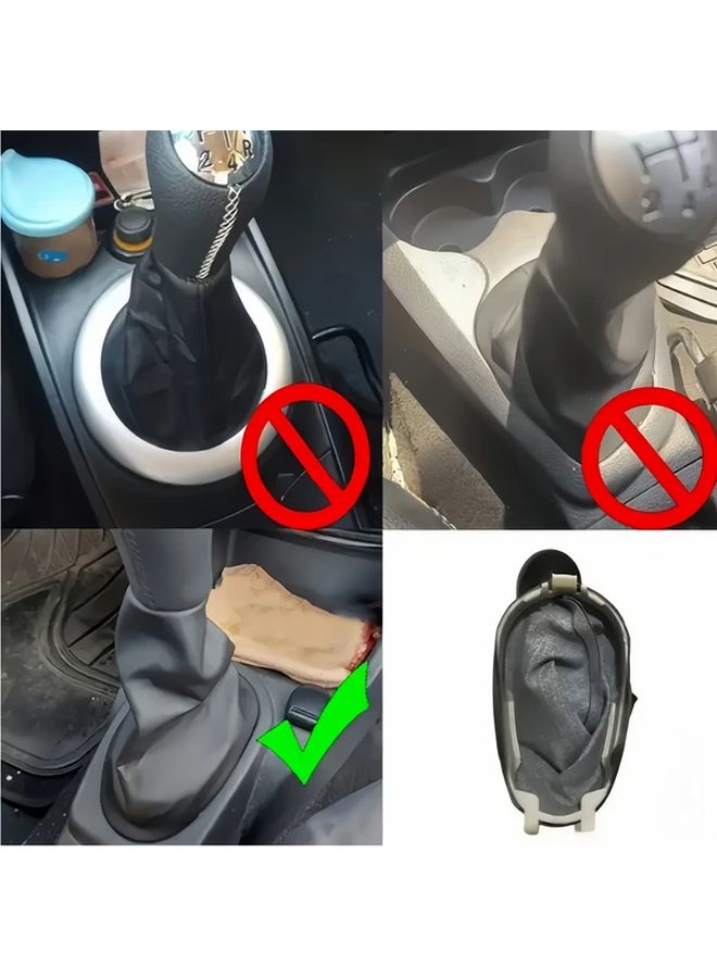 مقبض ناقل الحركة البديل الأسود لرينو كليو 2 وميجان 2 وكانجو بناقل حركة يدوي بخمس سرعات - Image 4